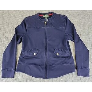 LRL Lauren Active Ralph Lauren Womens Jacket Size L Blue Quilted Full Zip